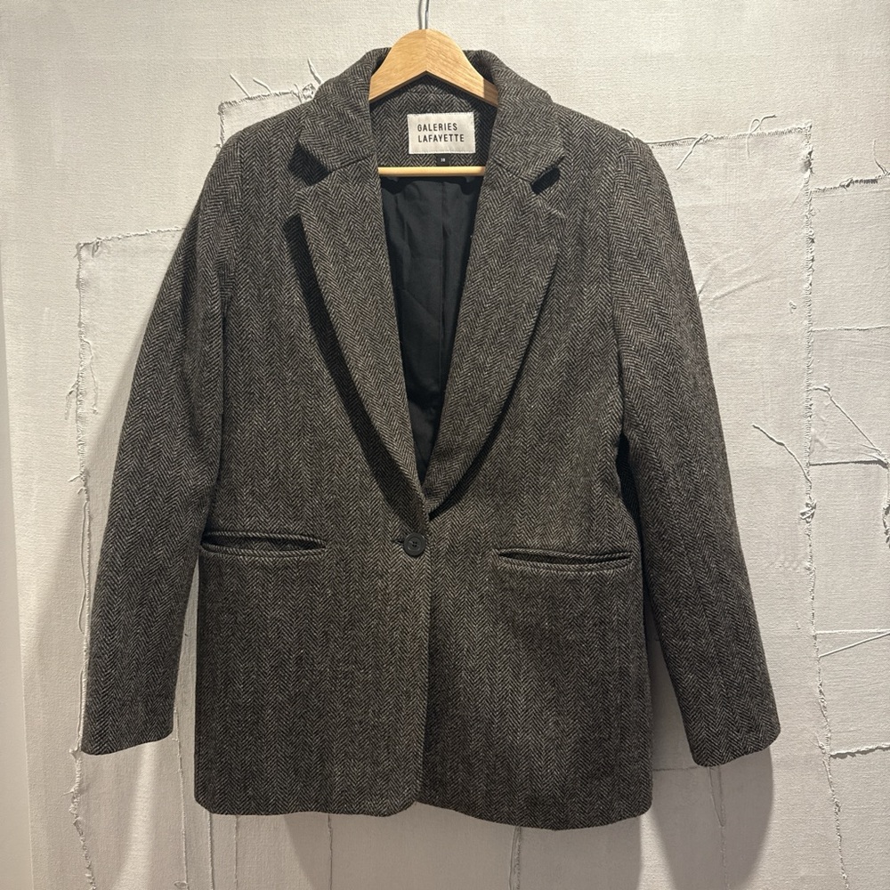 Wool Charcoal Blazer